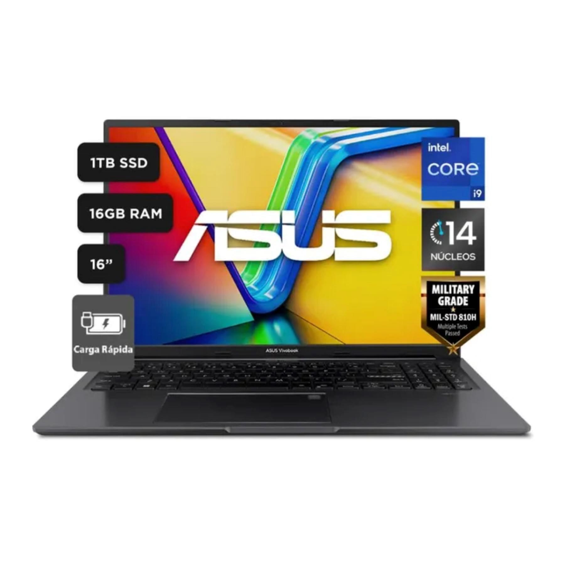 Laptop Asus 16" Windows 11 Home Intel Core i9-13900H 16GB 1TB Vivobook 16