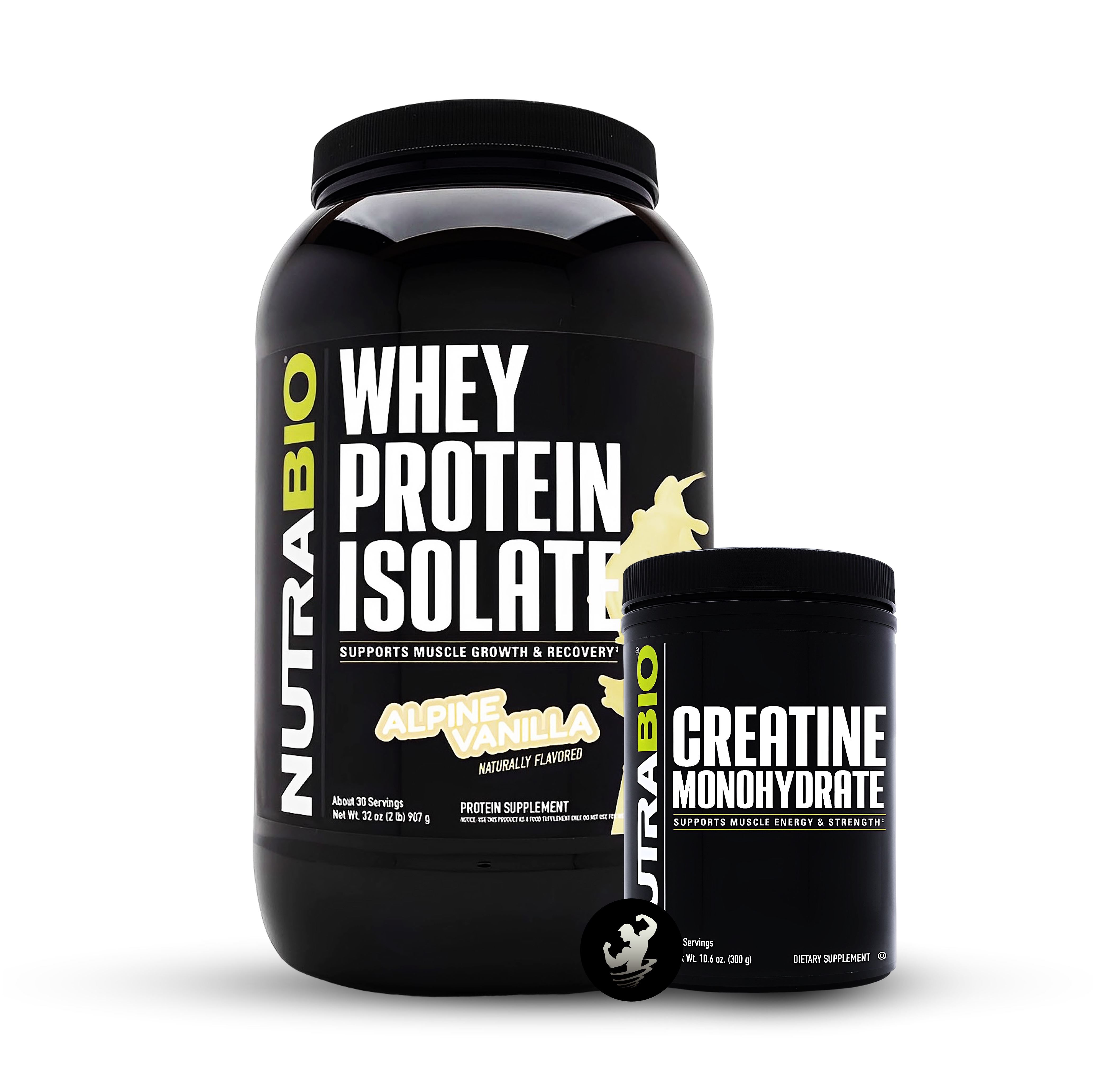 Pack | Whey Protein Isolate 2 lb + Creatina Monohidratada Nutrabio 300 gr