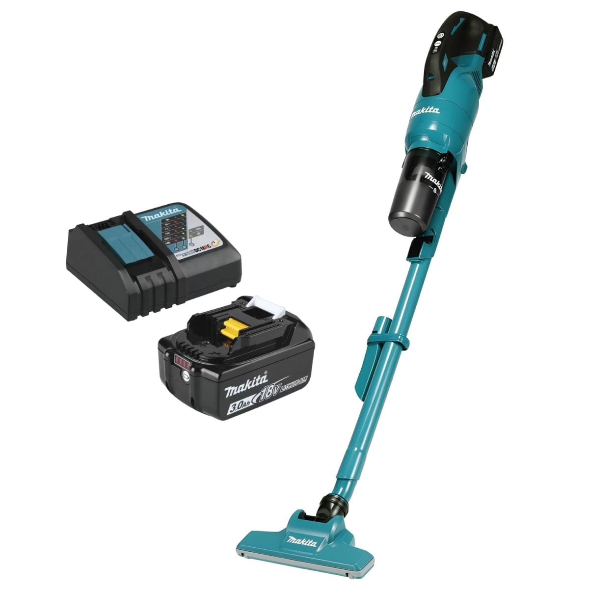 Aspiradora inalambrica 18v LXT 250ml + bateria 3ah y cargador Makita