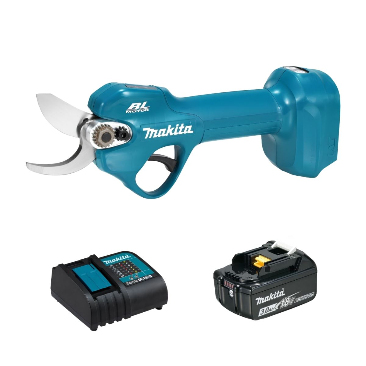 Tijeras de Podar Makita 18V DUP181SF+Batería 3ah +Cargador