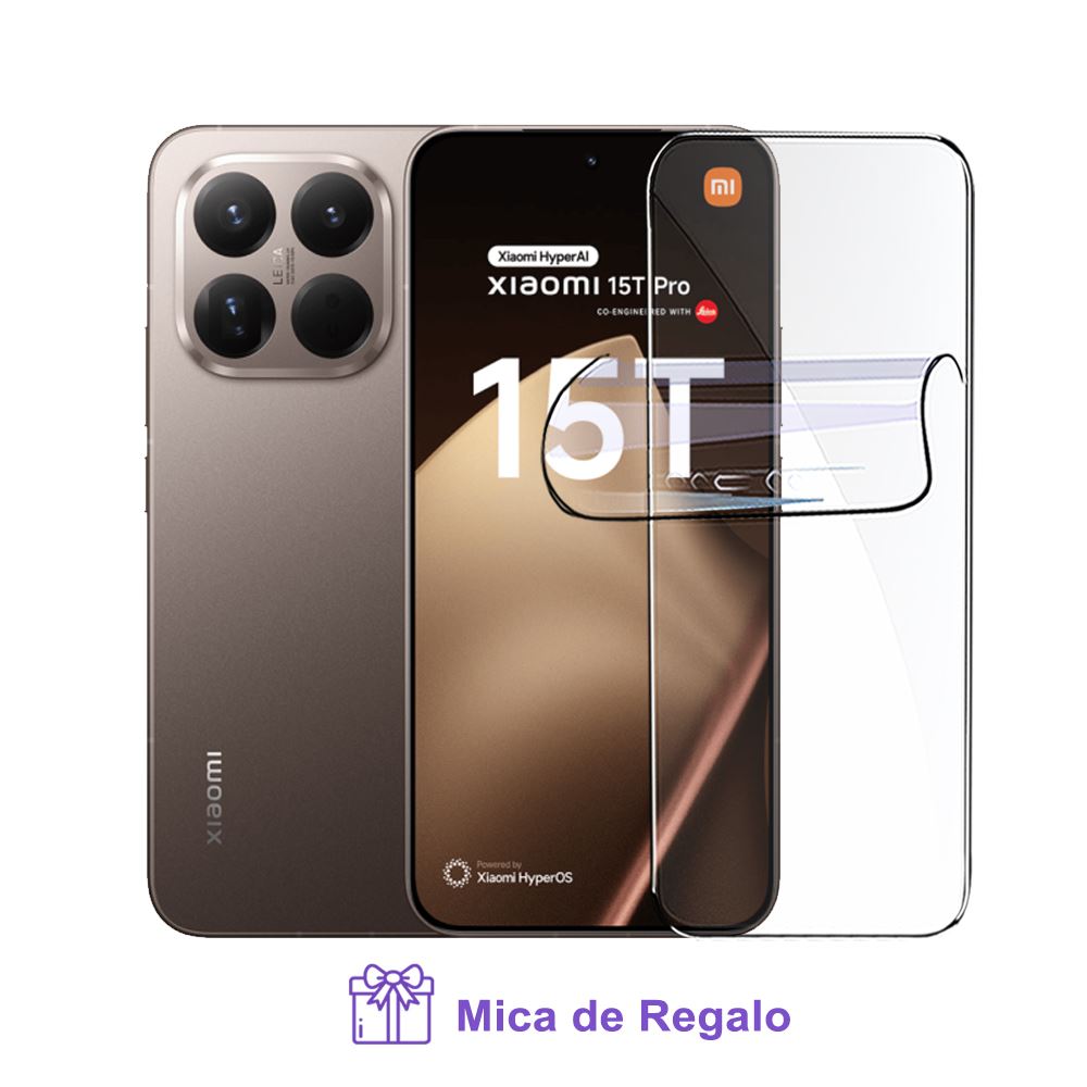 XIAOMI 15T PRO 12GB RAM MOCHA GOLD 512GB ROM + MICA HIDROGEL