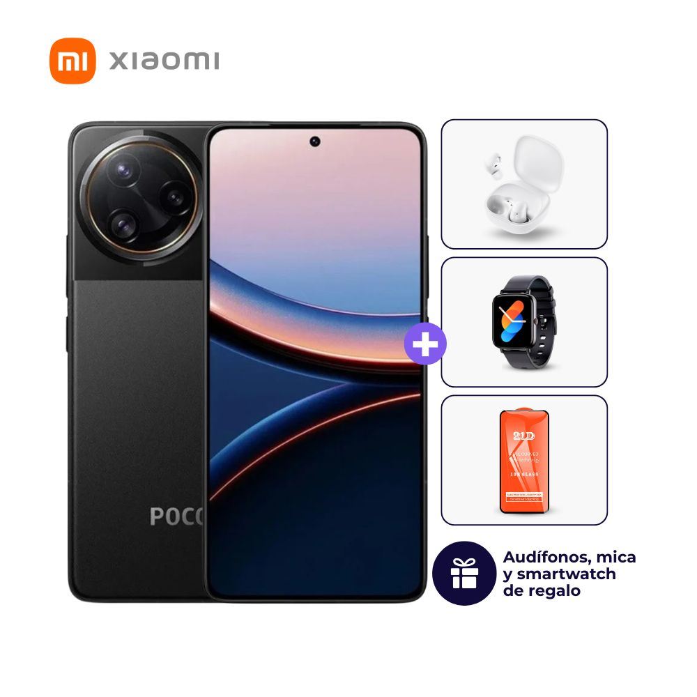 Xiaomi Poco F7 Ultra 512GB 16GB Negro + Smartwatch + Audifonos + Mica