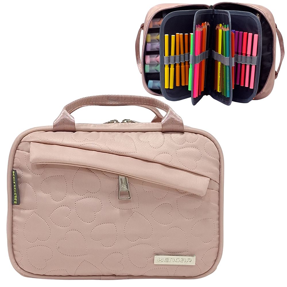 Cartuchera Organizadora XL Kengar - Melón Pastel