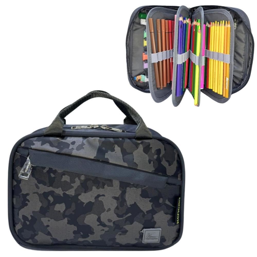 Cartuchera Organizadora XL Kengar - Ranger Plomo