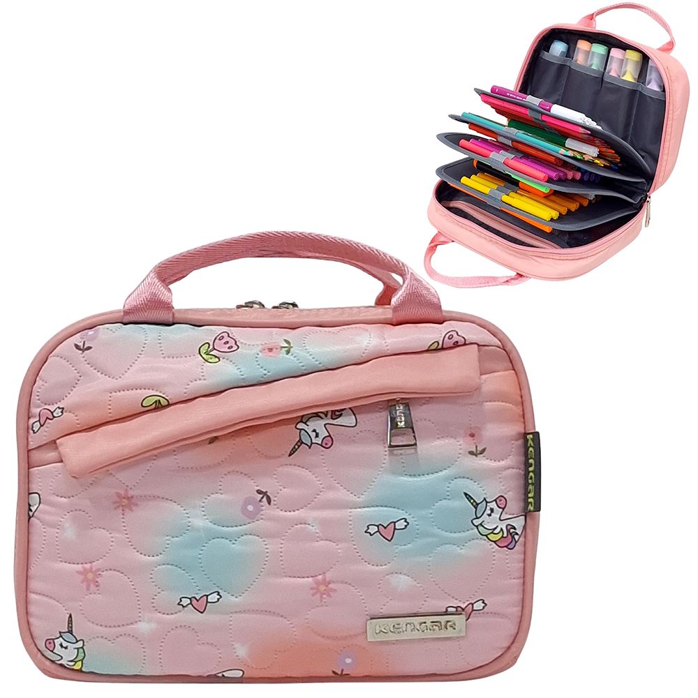 Cartuchera Organizadora XL Kengar - Rosa Pastel