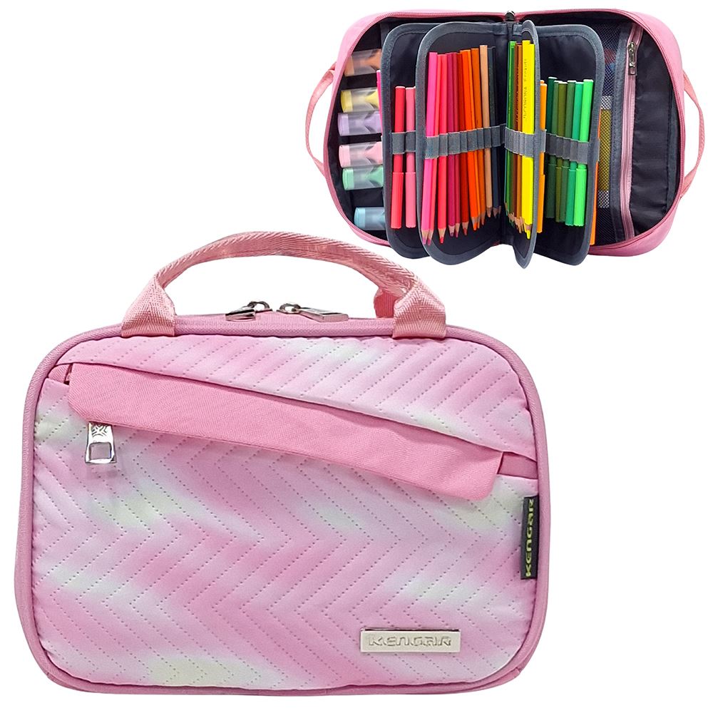 Cartuchera Organizadora XL Kengar - Rosado Diseño 1