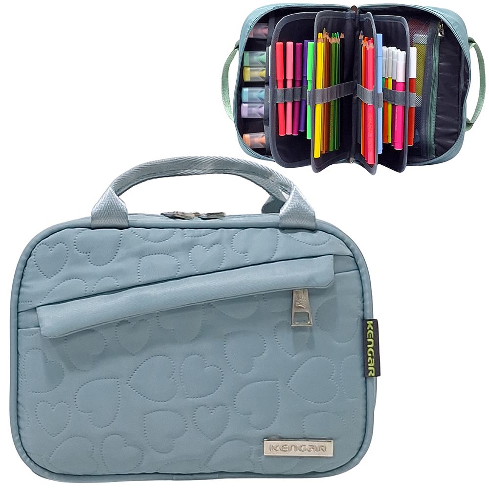 Cartuchera Organizadora XL Kengar - Verde Pastel