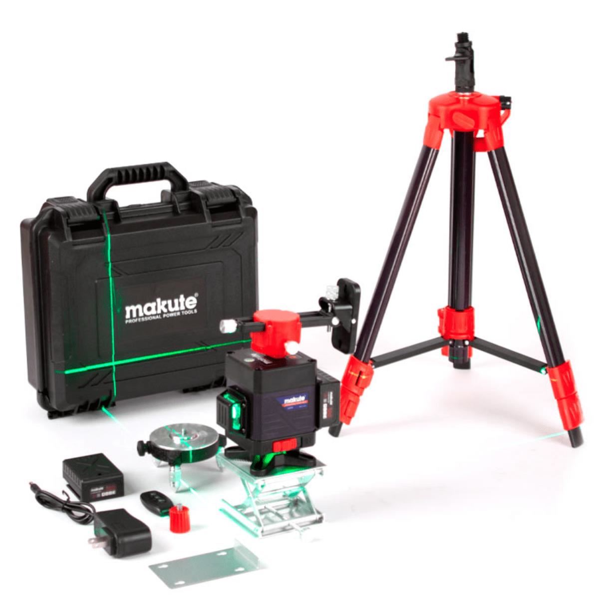 Nivel laser 12 lineas con tripode y maletin Makute