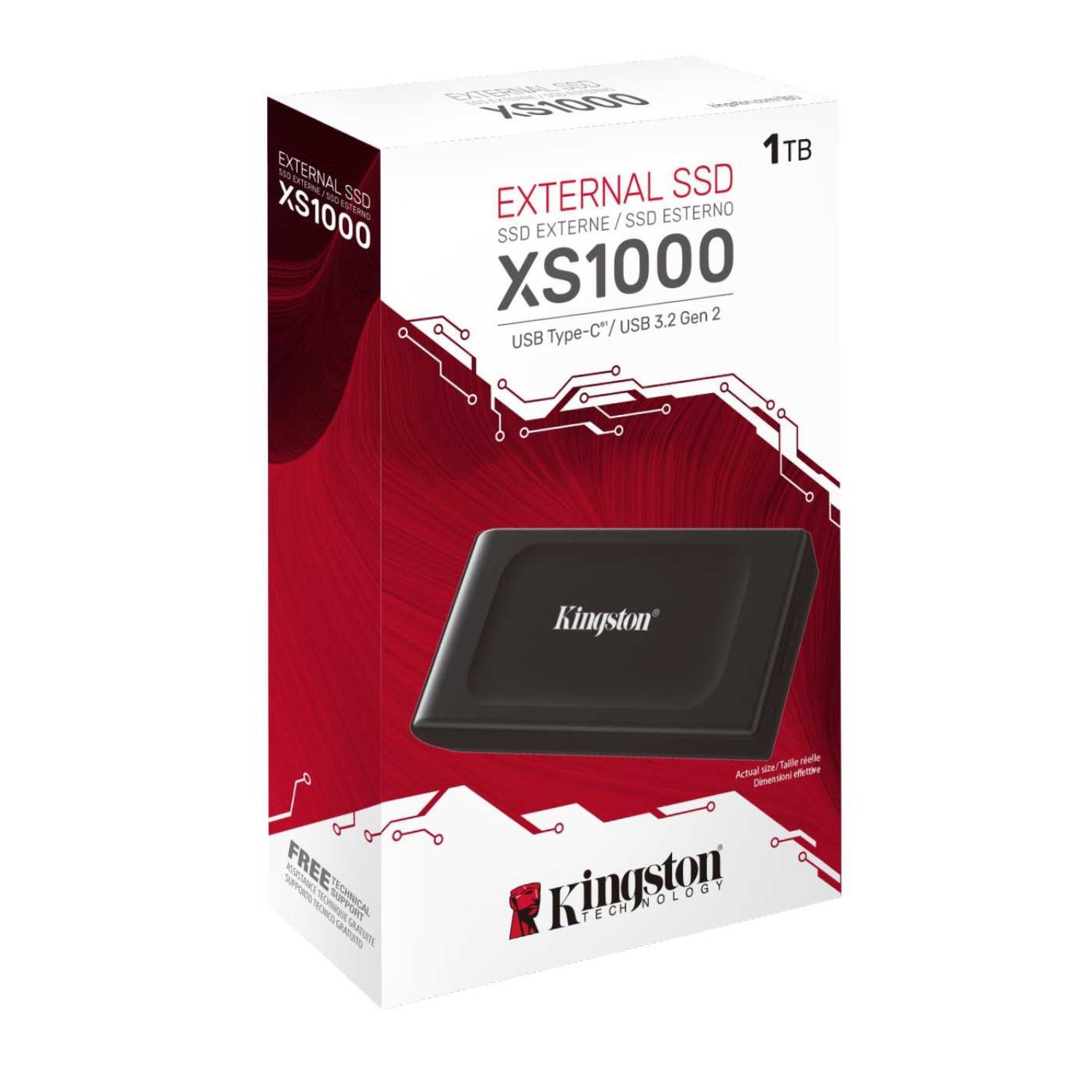 SSD Disco Portatil XS1000 1TB Externo Negro