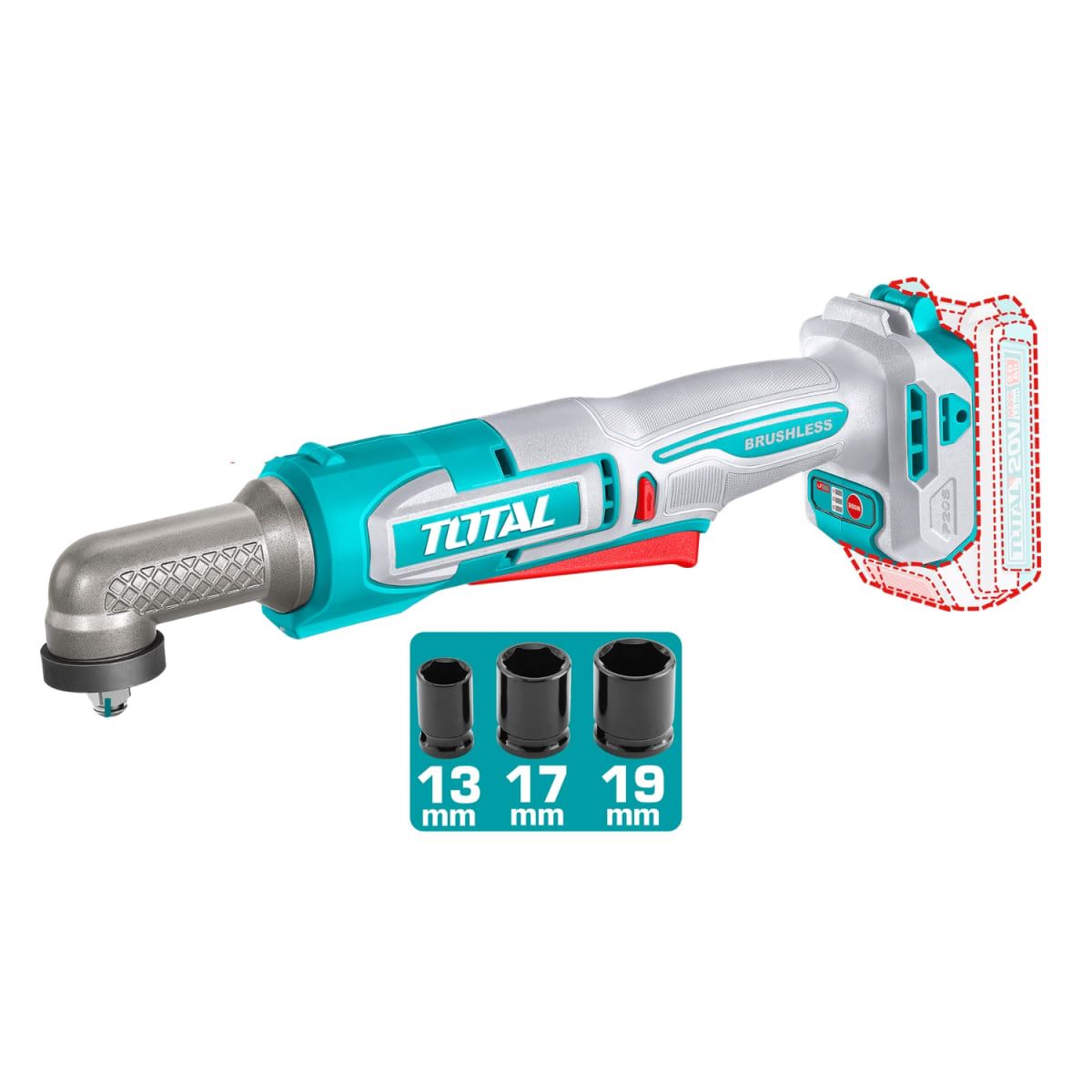 Llave de impacto recta 3/8" 20V Total