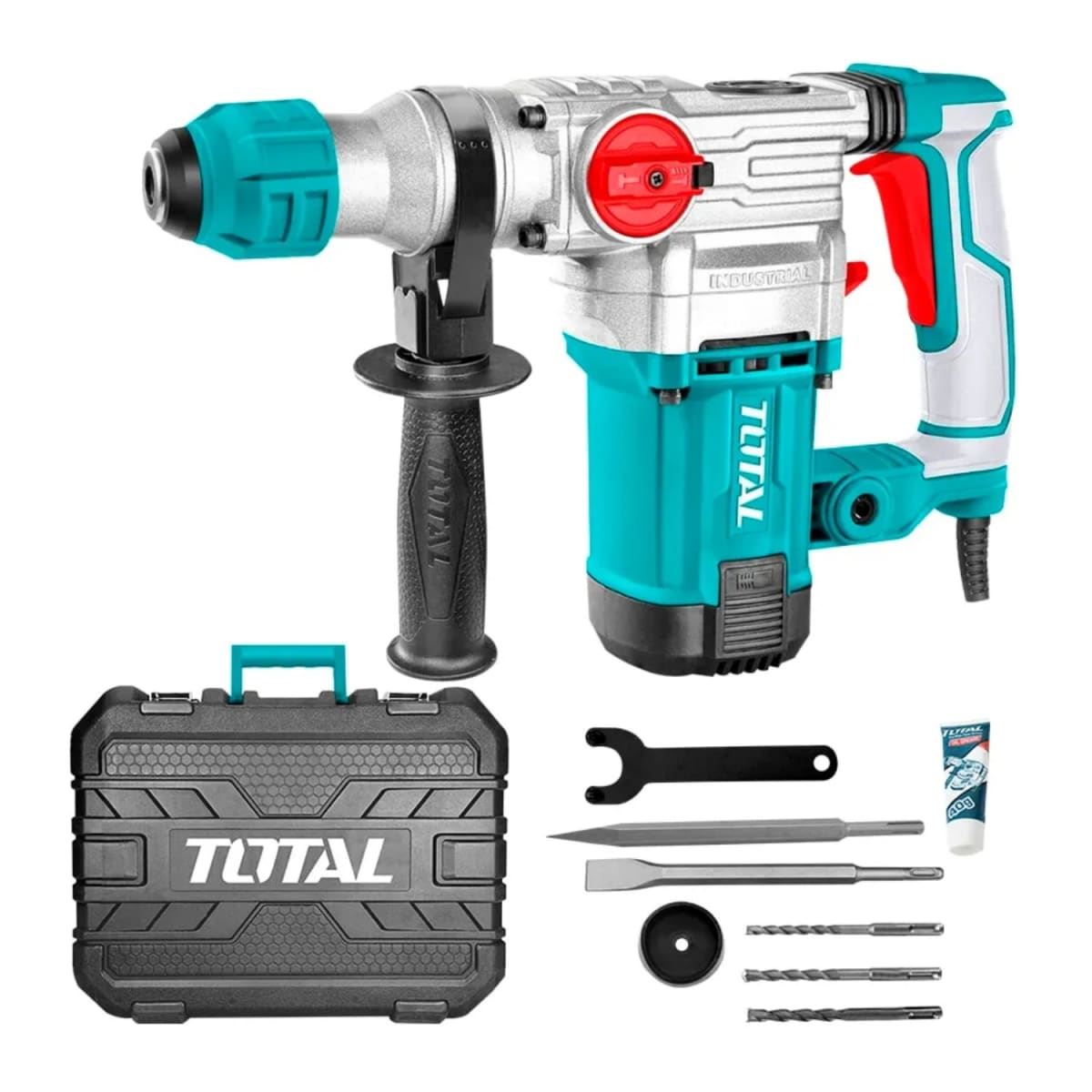 Rotomartillo SDS Plus 1500W 5.5 Joules industrial Total