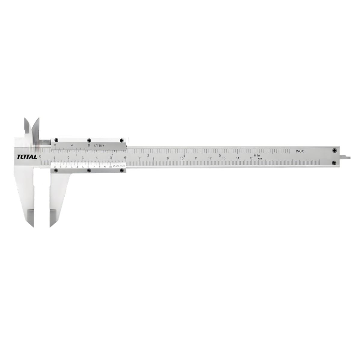 Calibrador Manual (Vernier) 150mm 6'' con estuche Total