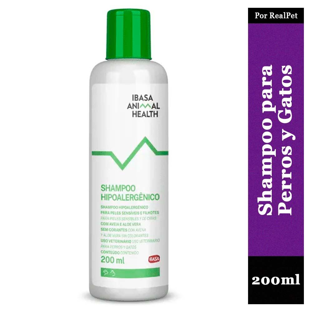 Shampoo Hipoalérgico Piel Sensible Ibasa Perros  Gatos 200ml