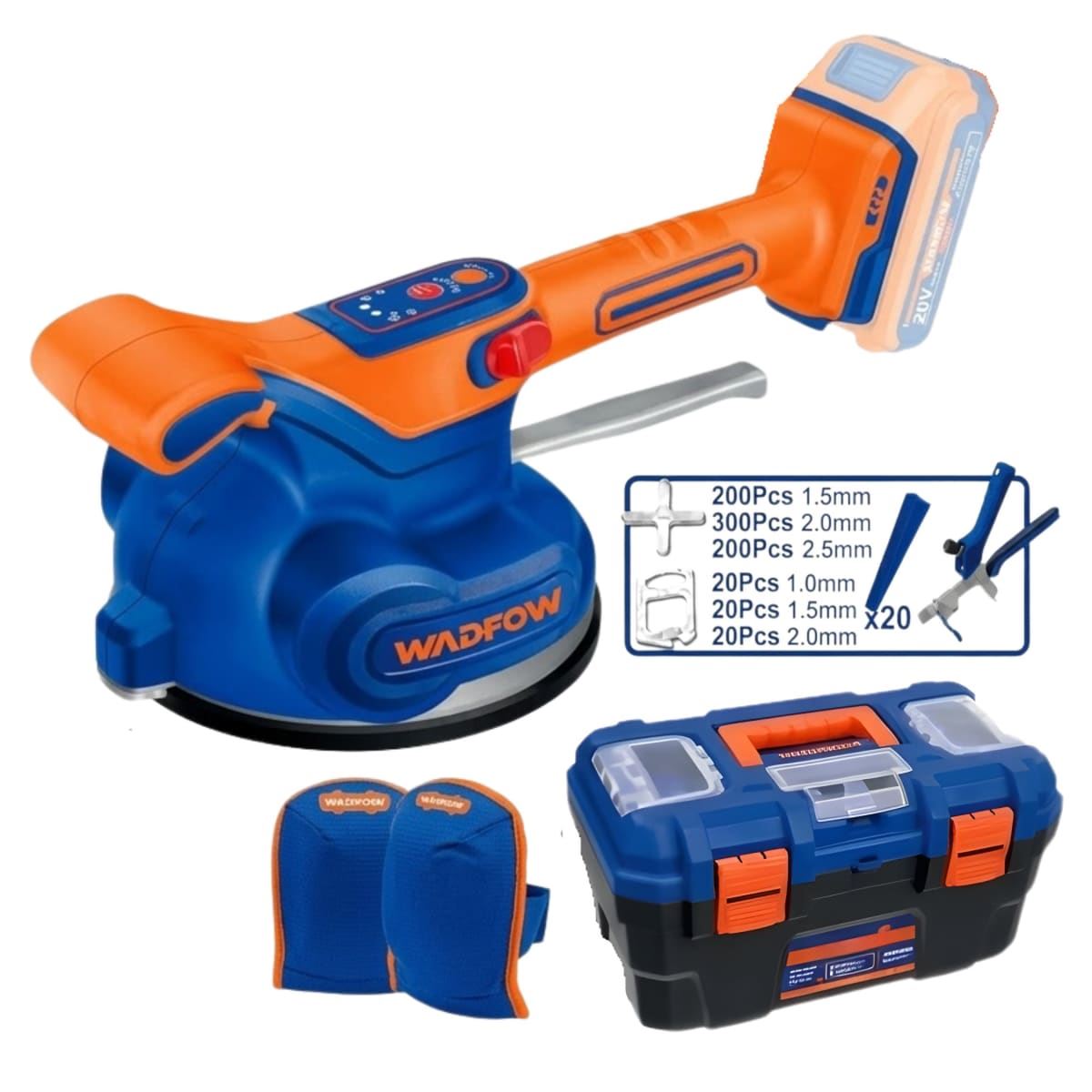 Vibradora para mayólica 7" 20V Wadfow