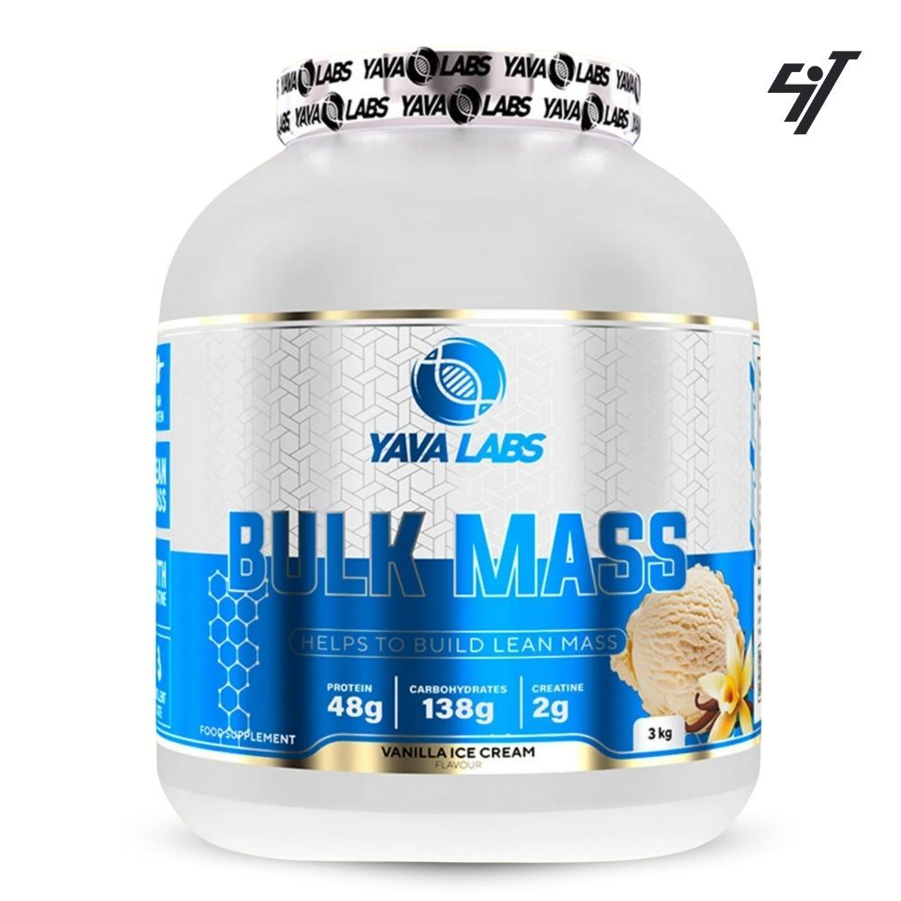 Mass Gainer Yaba Labs Bulk Mass 3 kg Vainilla+Shaker