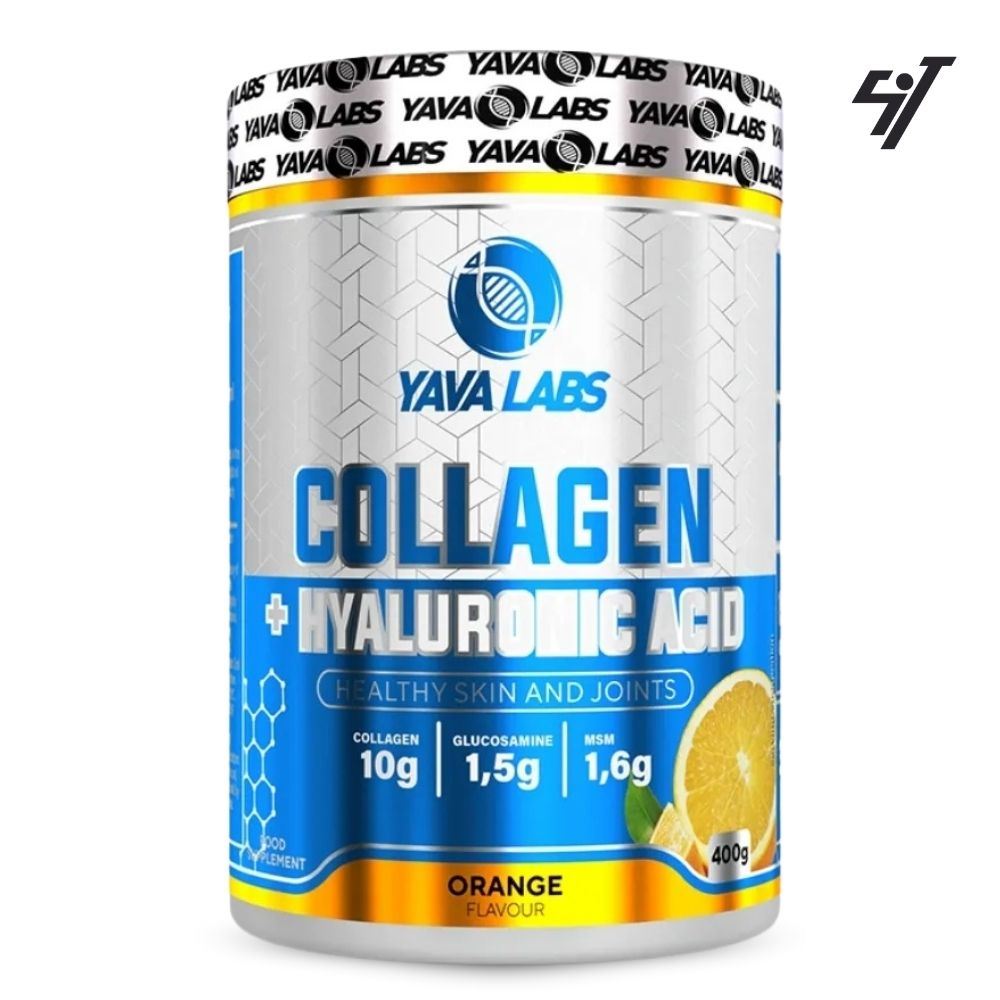 Colágeno + Acido Hialuronico 400Gr 20 Serv - Naranja