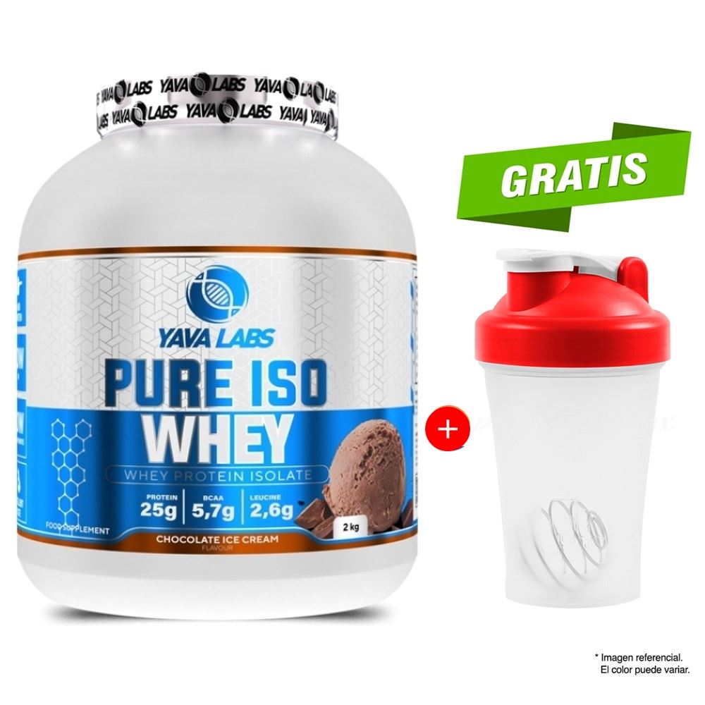 PURE ISO WHEY 2 KG YAVA LABS CHOCOLATE + SHAKER