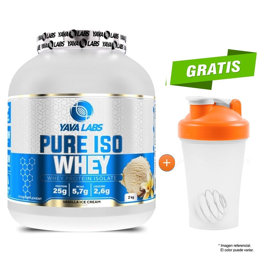 PURE ISO WHEY 2 KG YAVA LABS VAINILLA + SHAKER