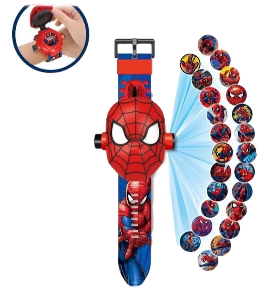 Reloj Proyector de Juguete Spiderman para Niño