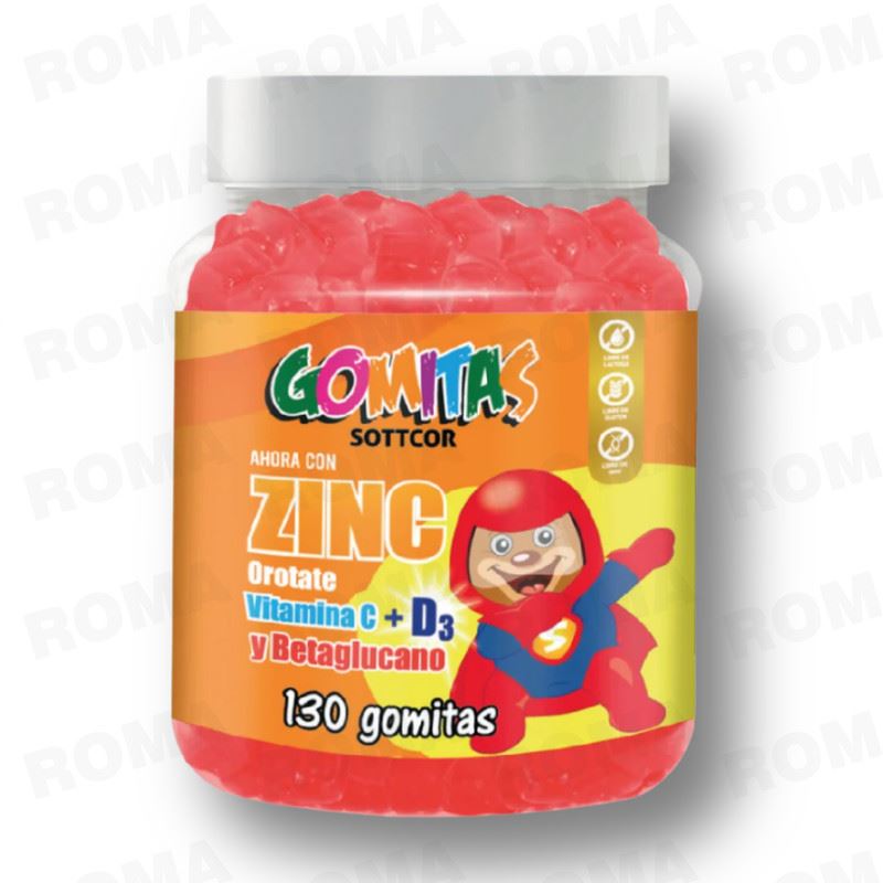 GOMITAS ZINC OROTATE NIÑOS 130UND