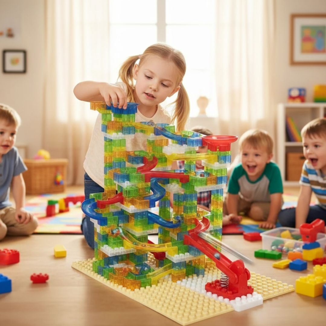 Juego De Construccion Pista De Canicas 248 Piezas Track Maze
