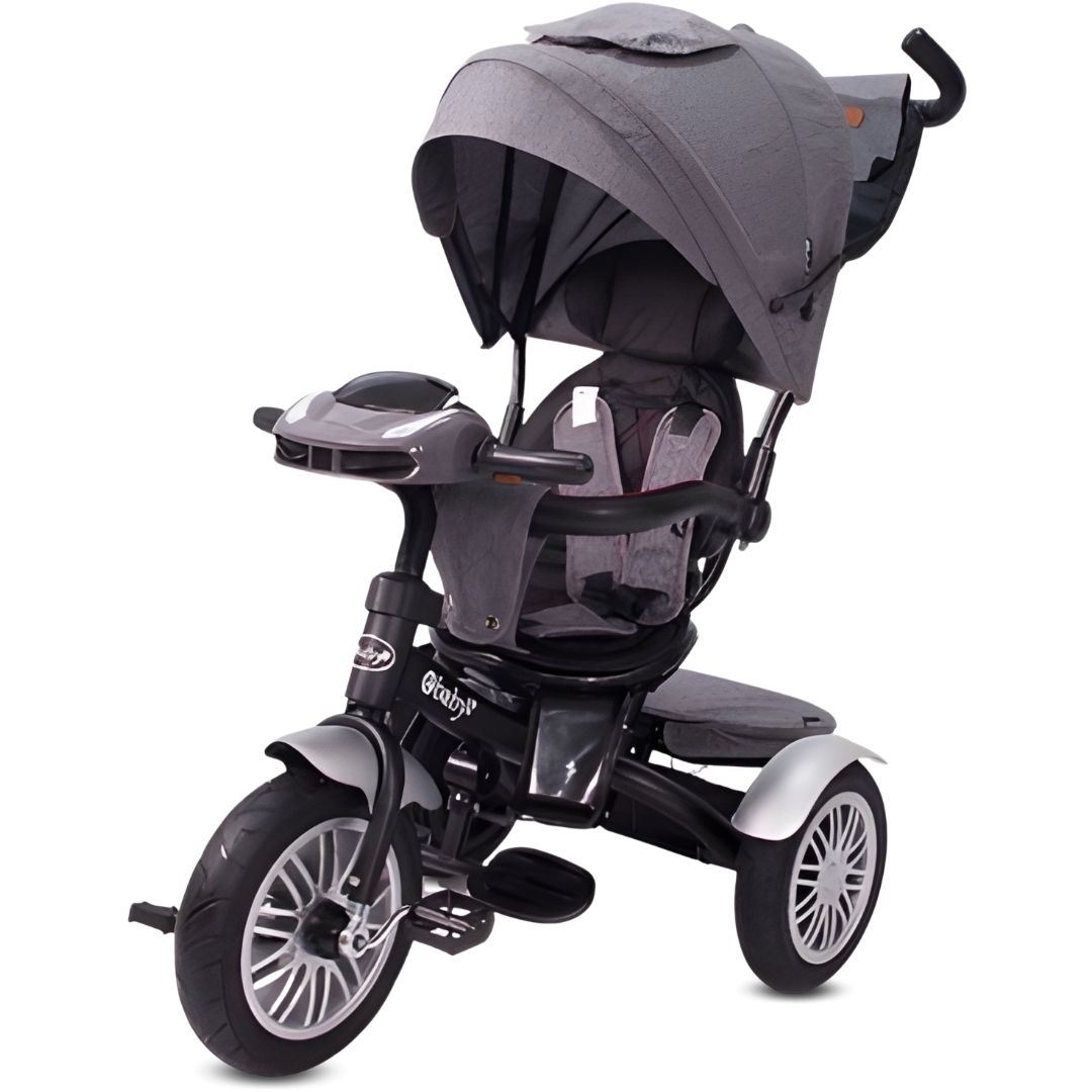 Triciclo Guiador 3 en 1 Ebaby «ZOE» Gray