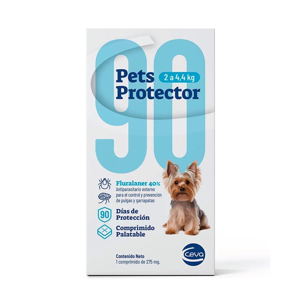 Pastilla Antipulgas Pets Protector para perros de 2 a 4.5 kg