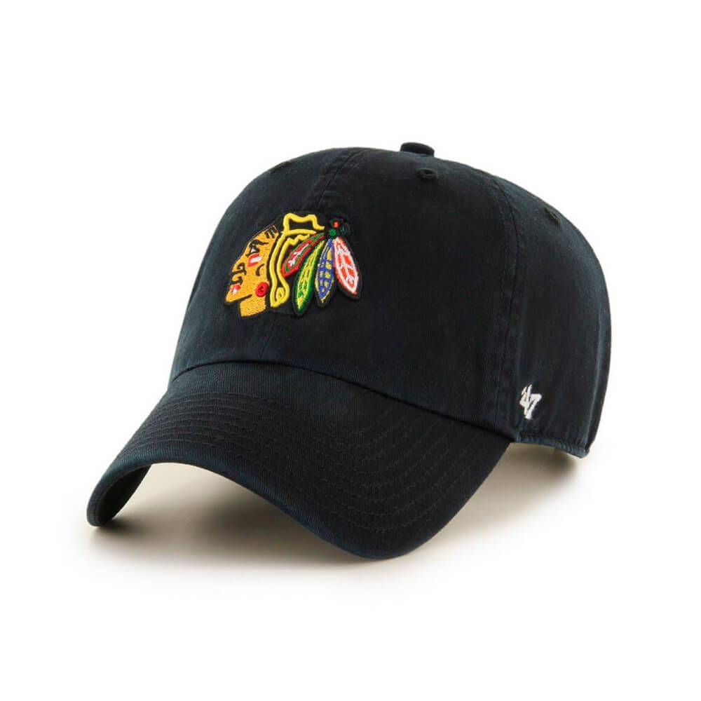 Gorro Chicago Blackhawks '47 Clean Up Negro (H-RGW04GWS-BK)