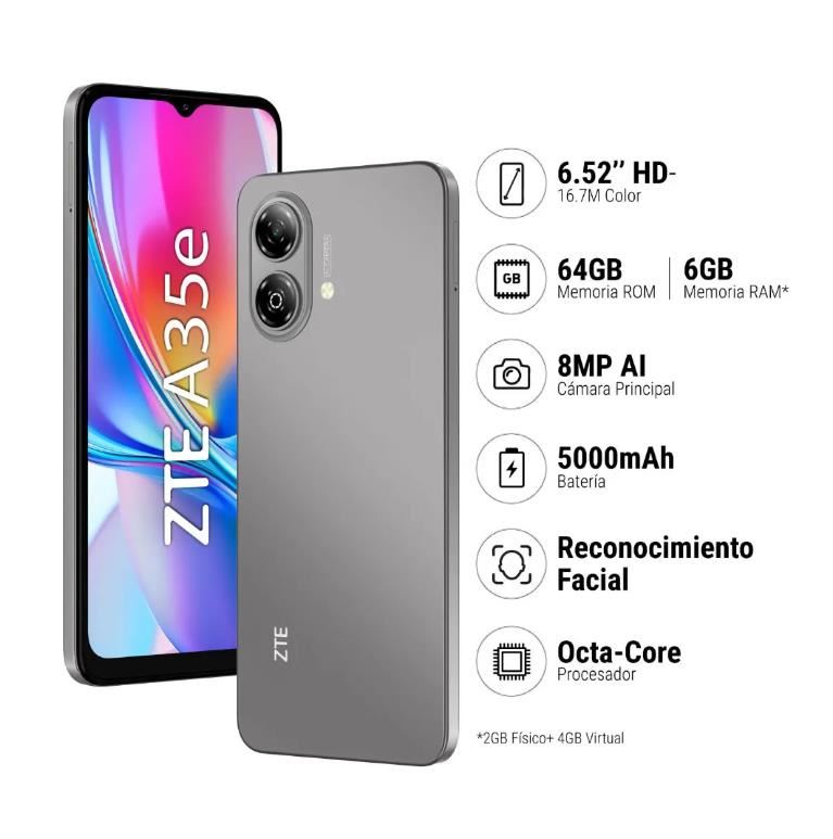 Zte Smartphone Blade A35e 6.52 64 Gb